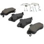 MPA 1003-0899M Quality-Built Black Series Semi-Metallic Brake Pads w/ Hardware