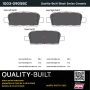 MPA 1003-0905BC Quality-Built Black Series Ceramic Brake Pads w/ Hardware