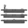 MPA 1003-0905BC Quality-Built Black Series Ceramic Brake Pads w/ Hardware