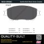 MPA 1003-0906C Quality-Built Black Series Ceramic Brake Pads w/ Hardware