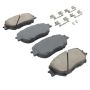 MPA 1003-0908C Quality-Built Black Series Ceramic Brake Pads w/ Hardware