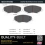 MPA 1003-0914BC Quality-Built Black Series Ceramic Brake Pads w/ Hardware