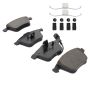 MPA 1003-0915CM Quality-Built Black Series Semi-Metallic Brake Pads w/ Hardware
