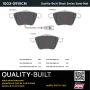 MPA 1003-0915CM Quality-Built Black Series Semi-Metallic Brake Pads w/ Hardware