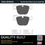 MPA 1003-0919AM Quality-Built Black Series Semi-Metallic Brake Pads w/ Hardware