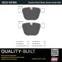 MPA 1003-0919M Quality-Built Black Series Semi-Metallic Brake Pads w/ Hardware
