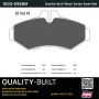 MPA 1003-0928M Quality-Built Black Series Semi-Metallic Brake Pads w/ Hardware