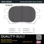 MPA 1003-0930C Quality-Built Black Series Ceramic Brake Pads w/ Hardware