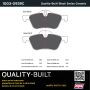 MPA 1003-0939C Quality-Built Black Series Ceramic Brake Pads w/ Hardware