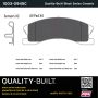 MPA 1003-0945C Quality-Built Black Series Ceramic Brake Pads w/ Hardware