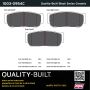 MPA 1003-0954C Quality-Built Black Series Ceramic Brake Pads w/ Hardware