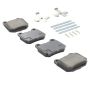 MPA 1003-0961M Quality-Built Black Series Semi-Metallic Brake Pads w/ Hardware