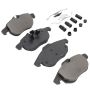 MPA 1003-0972BC Quality-Built Black Series Ceramic Brake Pads w/ Hardware