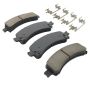 MPA 1003-0974C Quality-Built Black Series Ceramic Brake Pads w/ Hardware