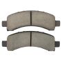 MPA 1003-0974C Quality-Built Black Series Ceramic Brake Pads w/ Hardware