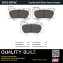 MPA 1003-0976C Quality-Built Black Series Ceramic Brake Pads w/ Hardware