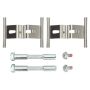 MPA 1003-0977M Quality-Built Black Series Semi-Metallic Brake Pads w/ Hardware