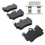 MPA 1003-0978M Quality-Built Black Series Semi-Metallic Brake Pads w/ Hardware