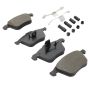 MPA 1003-0979M Quality-Built Black Series Semi-Metallic Brake Pads w/ Hardware