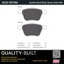 MPA 1003-0979M Quality-Built Black Series Semi-Metallic Brake Pads w/ Hardware