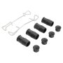 MPA 1003-0980M Quality-Built Black Series Semi-Metallic Brake Pads w/ Hardware