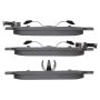 MPA 1003-0981C Quality-Built Black Series Ceramic Brake Pads w/ Hardware
