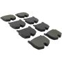 MPA 1003-0983M Quality-Built Black Series Semi-Metallic Brake Pads