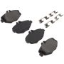 MPA 1003-0987M Quality-Built Black Series Semi-Metallic Brake Pads w/ Hardware