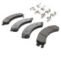 MPA 1003-0989C Quality-Built Black Series Ceramic Brake Pads w/ Hardware