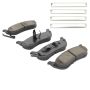 MPA 1003-0998C Quality-Built Black Series Ceramic Brake Pads w/ Hardware