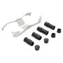 MPA 1003-1003M Quality-Built Black Series Semi-Metallic Brake Pads w/ Hardware