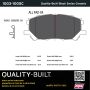 MPA 1003-1005C Quality-Built Black Series Ceramic Brake Pads w/ Hardware