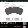 MPA 1003-1007M Quality-Built Black Series Semi-Metallic Brake Pads w/ Hardware