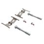 MPA 1003-1007M Quality-Built Black Series Semi-Metallic Brake Pads w/ Hardware