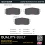 MPA 1003-1008M Quality-Built Black Series Semi-Metallic Brake Pads w/ Hardware