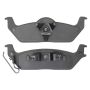 MPA 1003-1012C Quality-Built Black Series Ceramic Brake Pads w/ Hardware