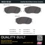 MPA 1003-1013C Quality-Built Black Series Ceramic Brake Pads w/ Hardware