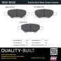 MPA 1003-1033C Quality-Built Black Series Ceramic Brake Pads w/ Hardware