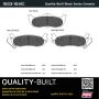 MPA 1003-1041C Quality-Built Black Series Ceramic Brake Pads w/ Hardware