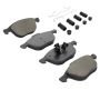 MPA 1003-1044C Quality-Built Black Series Ceramic Brake Pads w/ Hardware