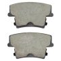 MPA 1003-1057BC Quality-Built Black Series Ceramic Brake Pads w/ Hardware