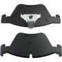 MPA 1003-1061BM Quality-Built Black Series Semi-Metallic Brake Pads w/ Hardware