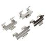 MPA 1003-1064M Quality-Built Black Series Semi-Metallic Brake Pads w/ Hardware