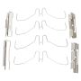 MPA 1003-1066M Quality-Built Black Series Semi-Metallic Brake Pads w/ Hardware