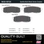 MPA 1003-1073C Quality-Built Black Series Ceramic Brake Pads w/ Hardware