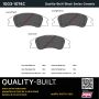 MPA 1003-1074C Quality-Built Black Series Ceramic Brake Pads w/ Hardware