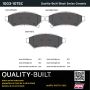MPA 1003-1075C Quality-Built Black Series Ceramic Brake Pads w/ Hardware