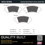 MPA 1003-1076M Quality-Built Black Series Semi-Metallic Brake Pads w/ Hardware