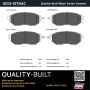 MPA 1003-1078AC Quality-Built Black Series Ceramic Brake Pads w/ Hardware
