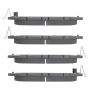 MPA 1003-1078AC Quality-Built Black Series Ceramic Brake Pads w/ Hardware